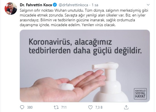 Bakan Koca 3 fotoğrafla uyardı!